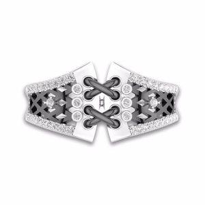 Corset Sterling Silver Wedding Bands